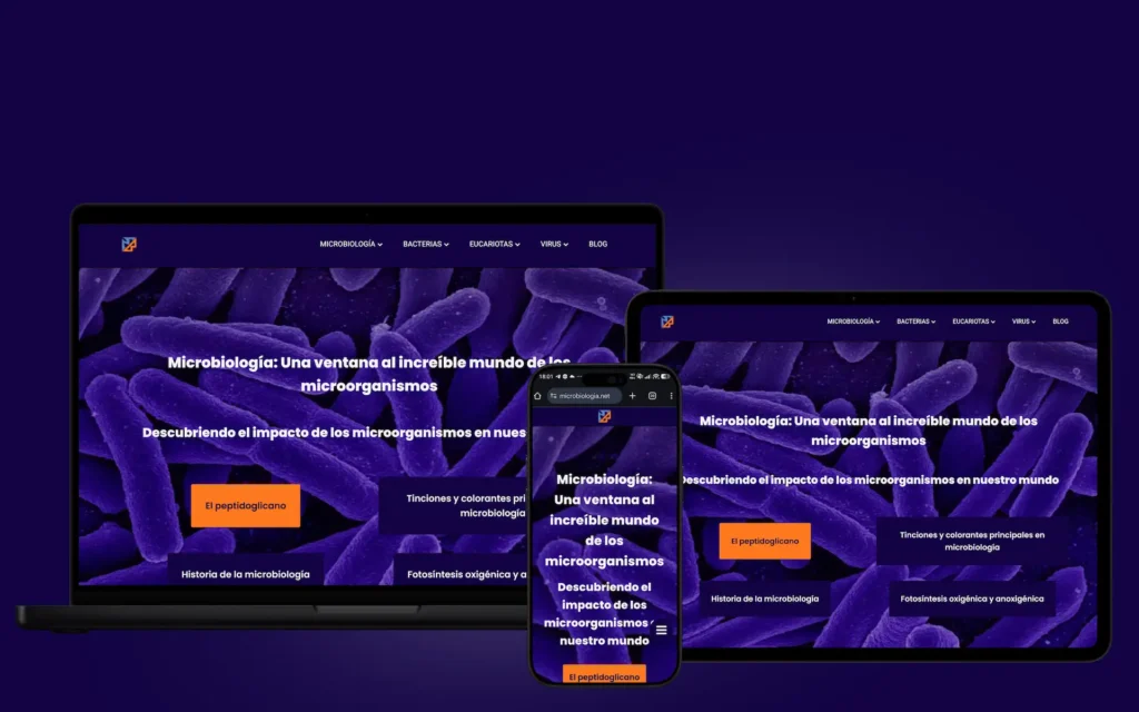 proyecto web microbiología