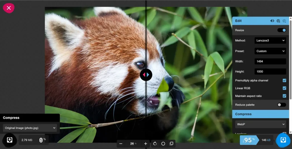 Proceso de redimensión para la optimización de imagen en WordPress